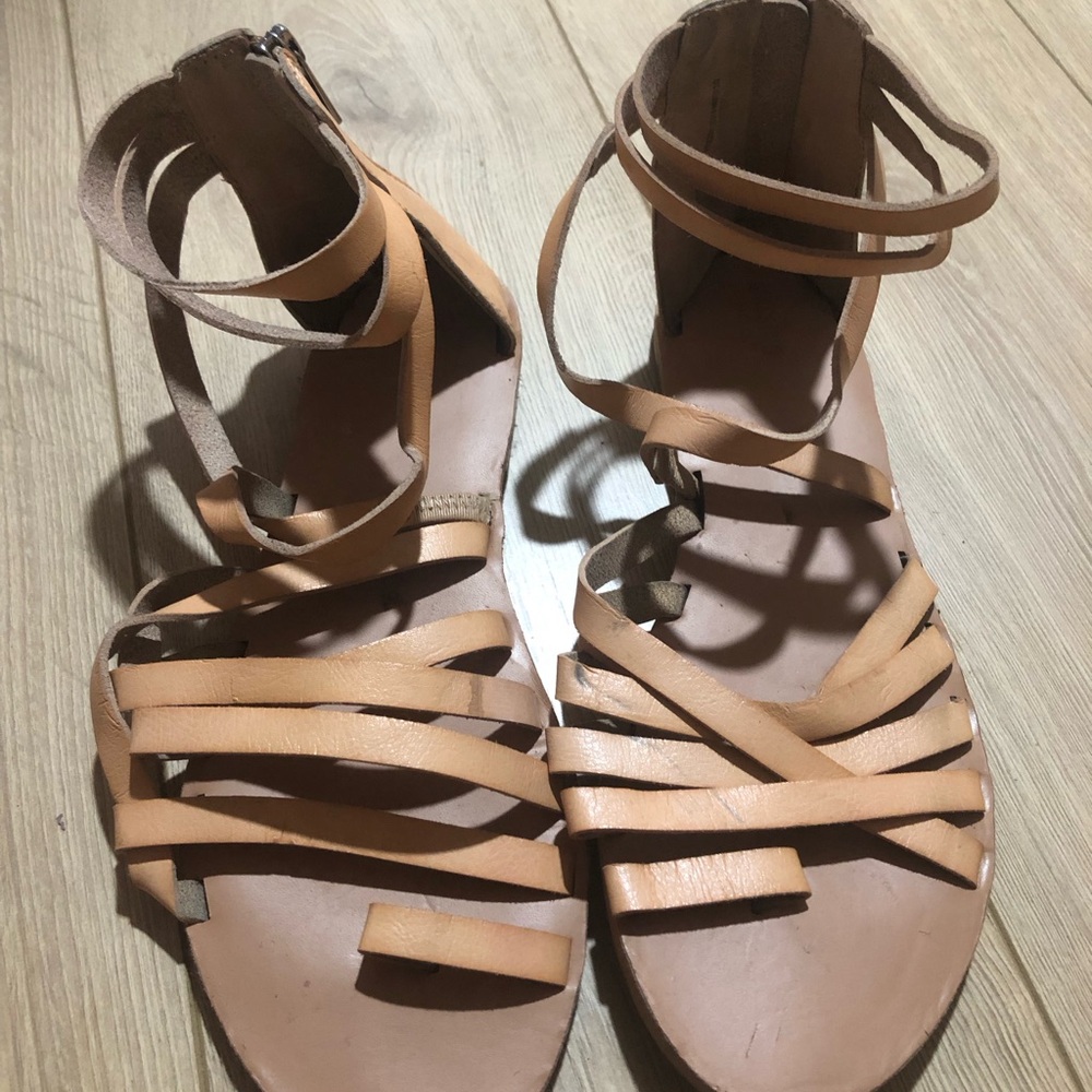 Tan Strappy Sandals